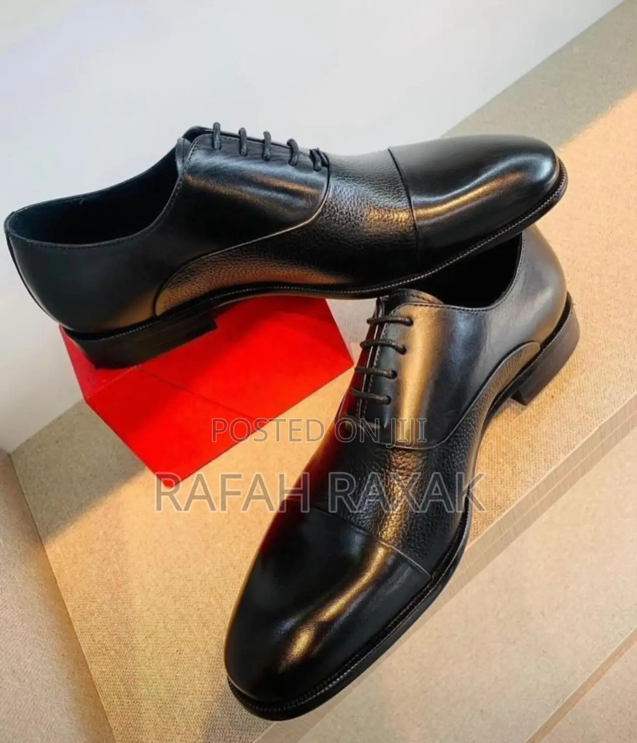 Original Men’S Black Franco Banetti Cap Toe Oxford Gentle Shoes
