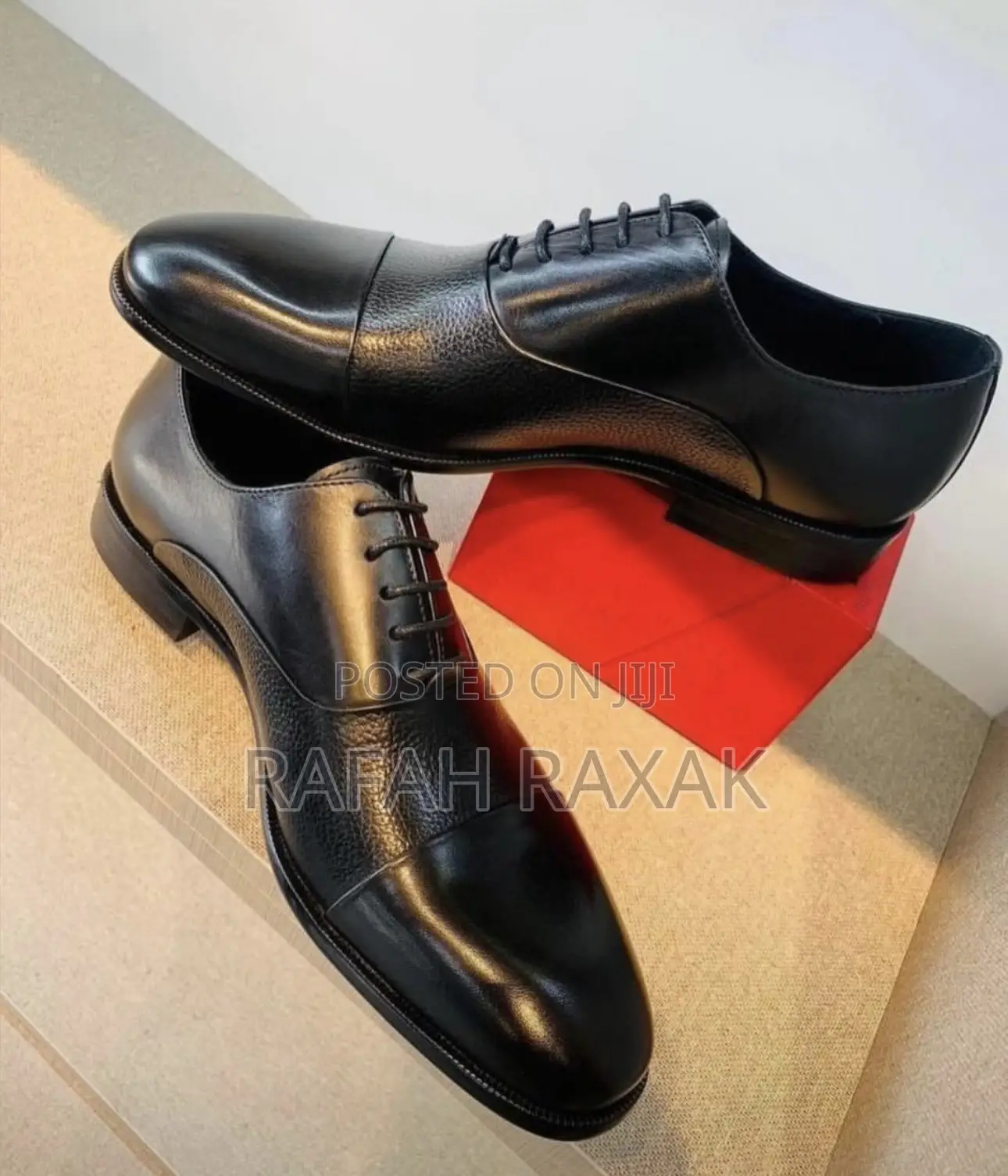 Original Men’S Black Franco Banetti Cap Toe Oxford Gentle Shoes
