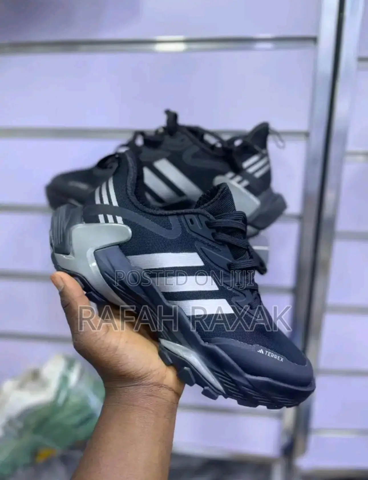 Original Black/Silver Adidas Terrex Trail Running/Hiking Sneakers