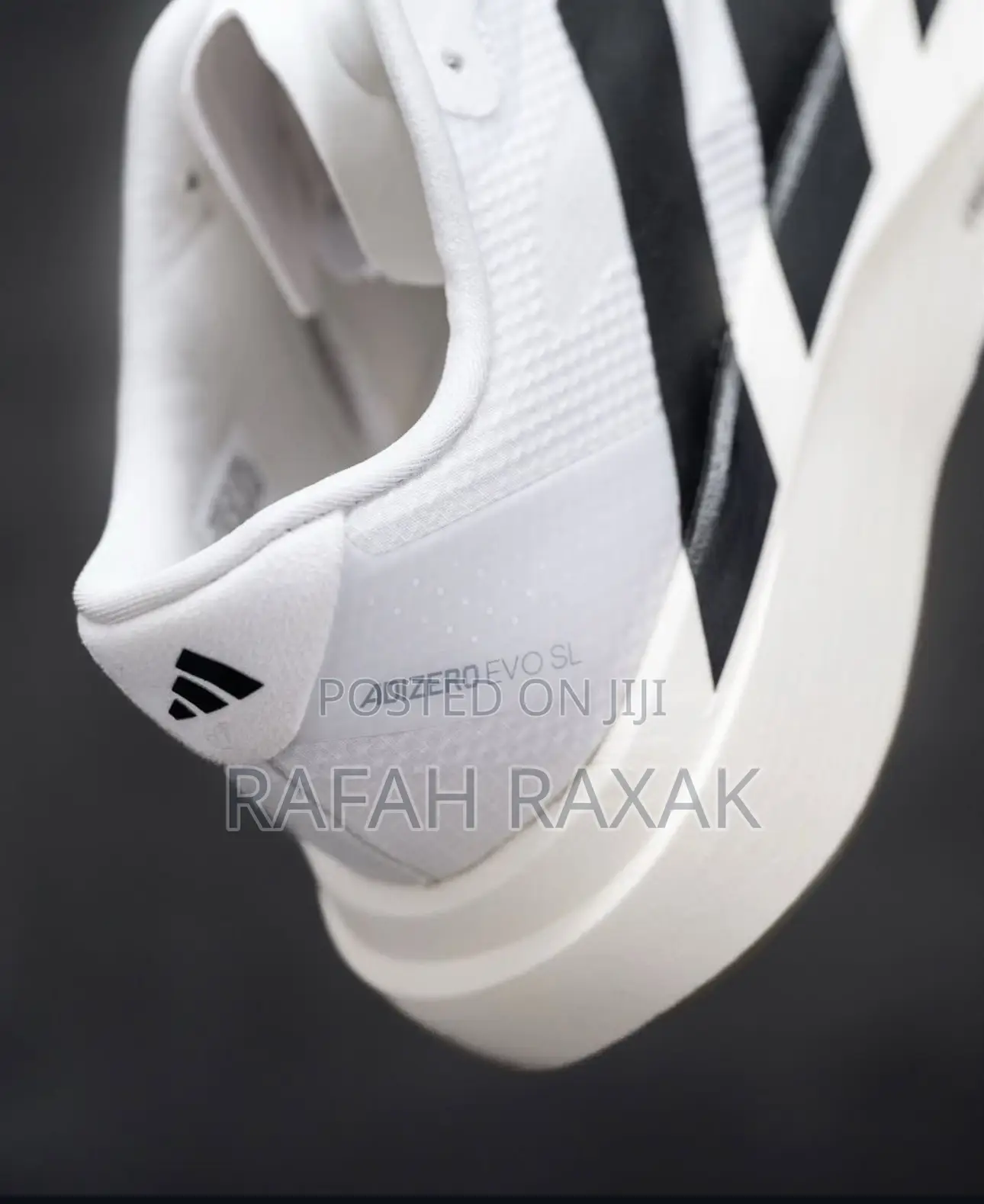 Original White Adidas Adizero Evo Sl Trainer Running Sneakers