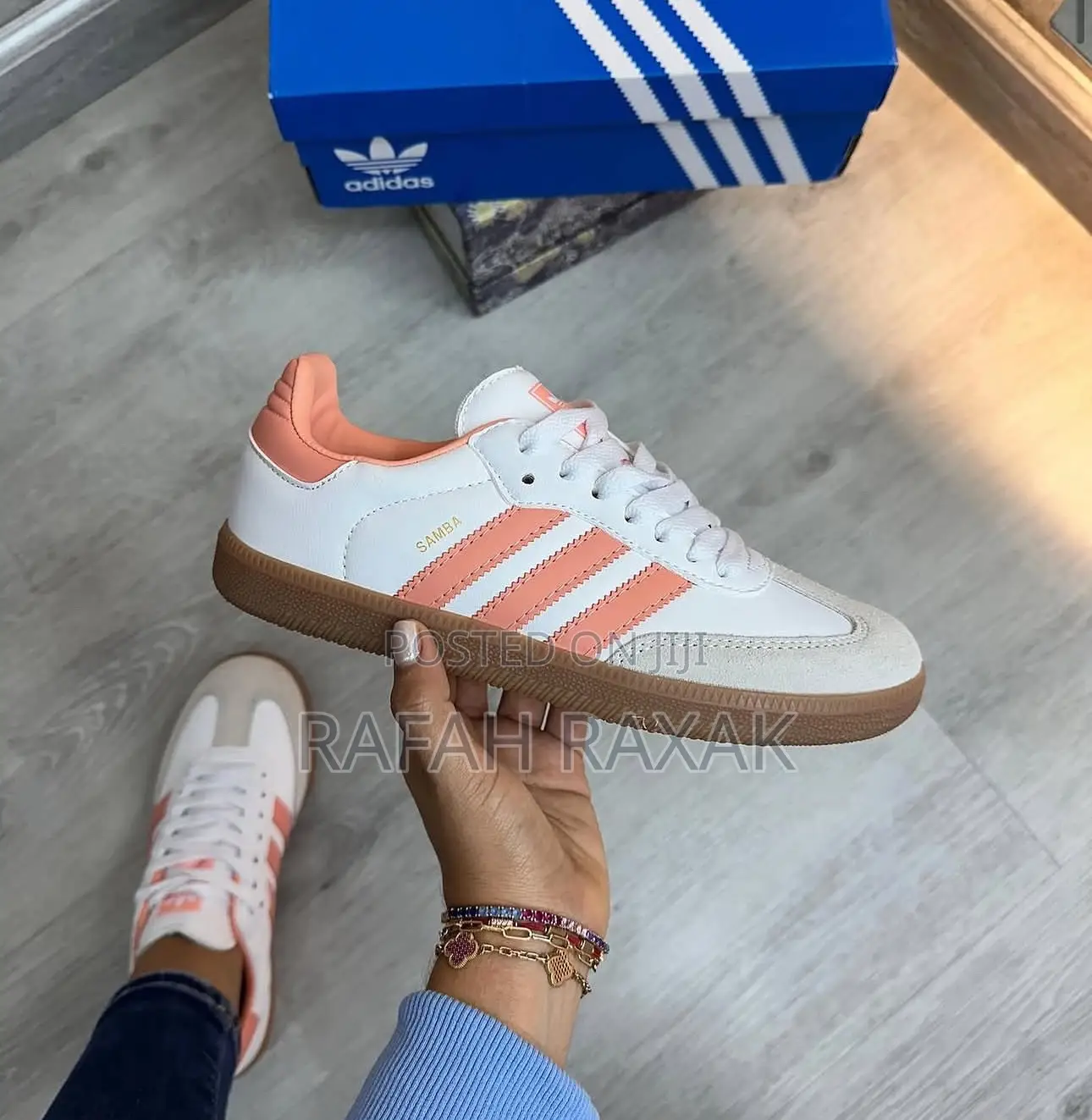 Original Adidas Samba Og “White Wonder Clay” Sneakers
