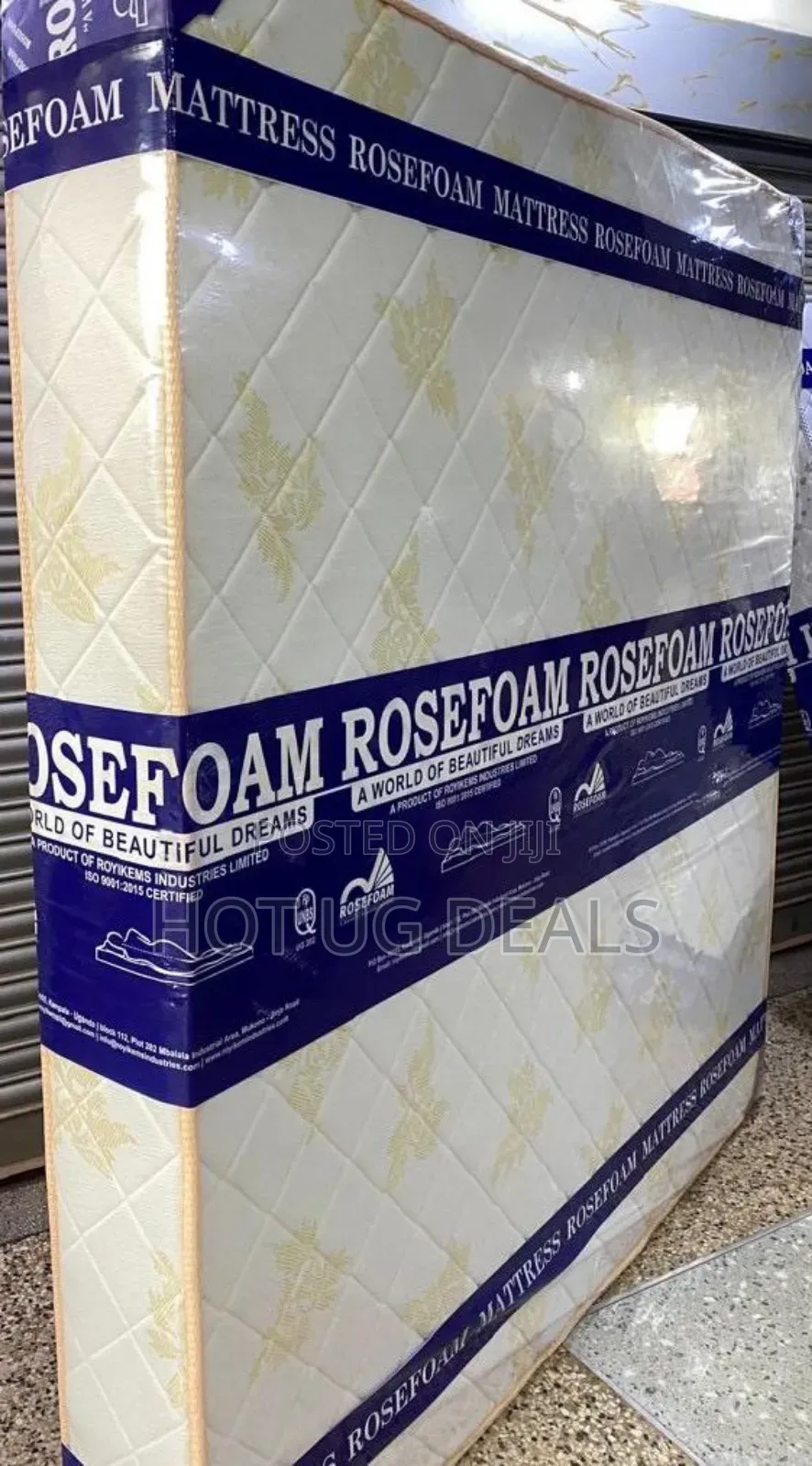 8inch Rosefoam 5*6 High Density Quilted Mattress - Multicolor