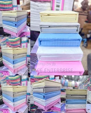 Cotton Bedsheet 5x6/6x6.4pcs.Plain Colors