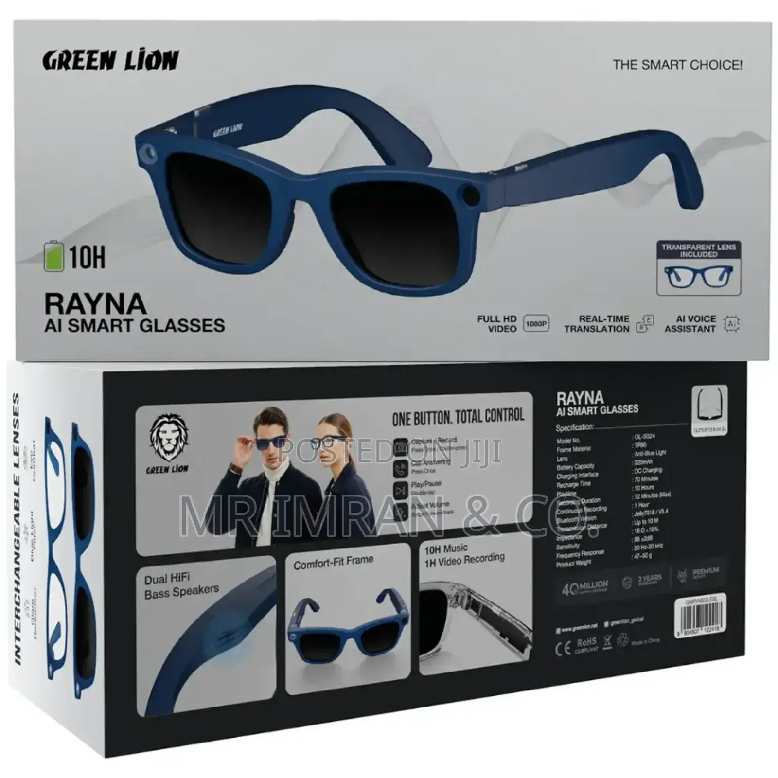 Green Lion Rayna Ai Smart Glasses