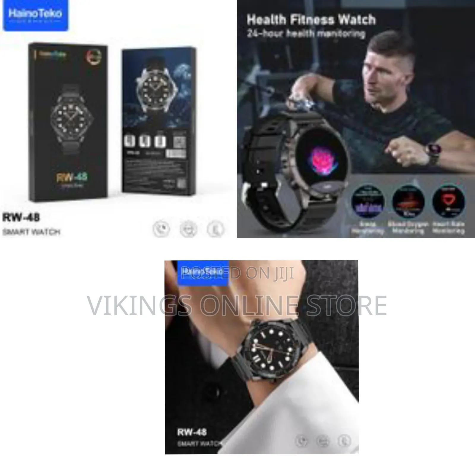 Hainoteko 1 Piece of Smart Watch Amoled Screen Rw-48 - Modern