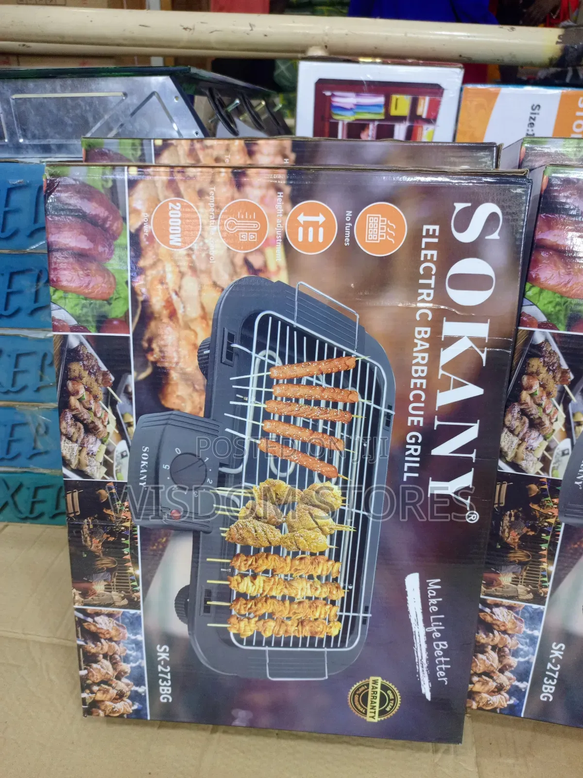 Sokany Electric Barbecue Grill (Model Sk-273bg).