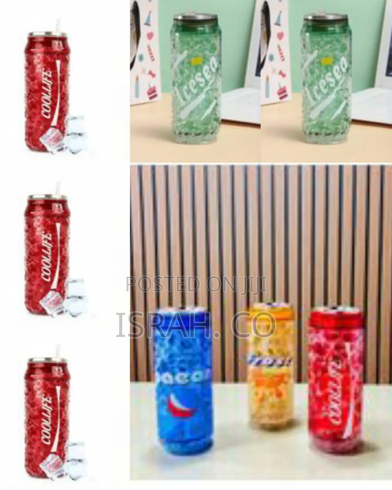 470ml Acrylic Juice Glass Cane Reusable Plastic Can for Glue