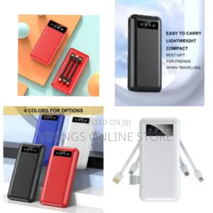 Gold Africa Usb Fast Charging Mobile Powerbank 10000mah 4 In1 Built