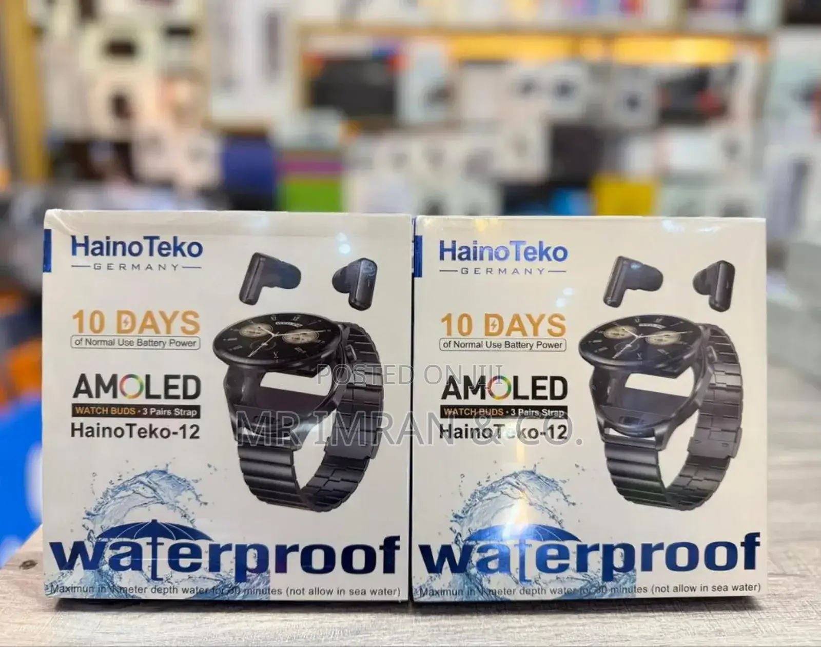 2in1 Hainoteko-12 Waterproof Smartwatch