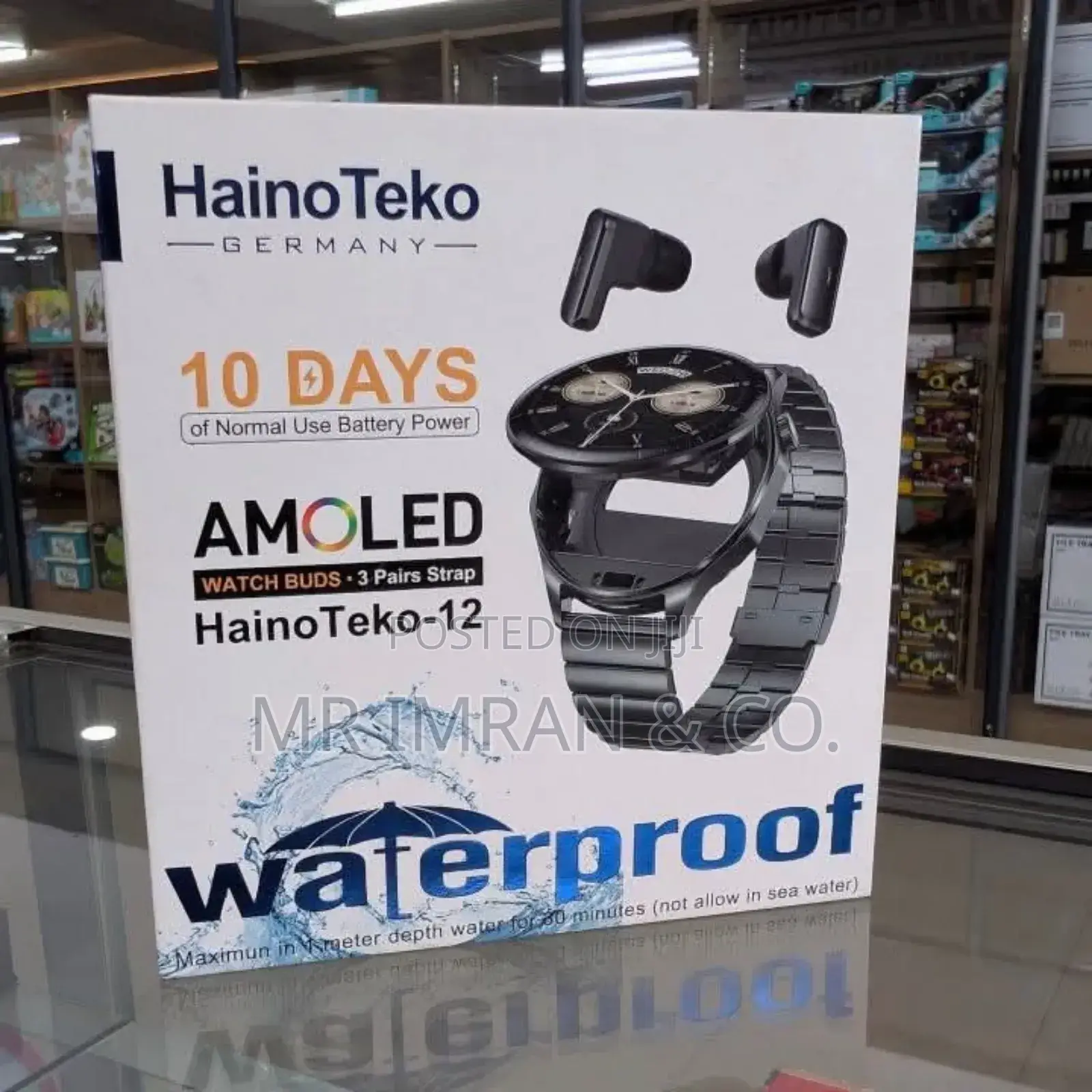 2in1 Hainoteko-12 Waterproof Smartwatch