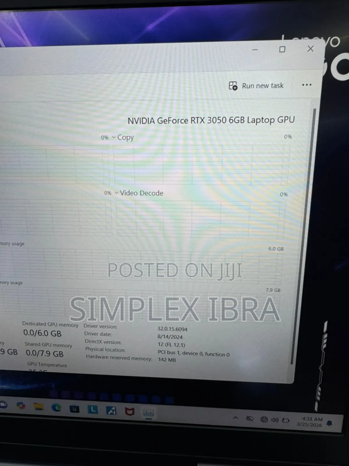 Lenovo Legion Y7000P IRX9 Gaming Laptop 16GB Intel Core i5 SSD 512GB