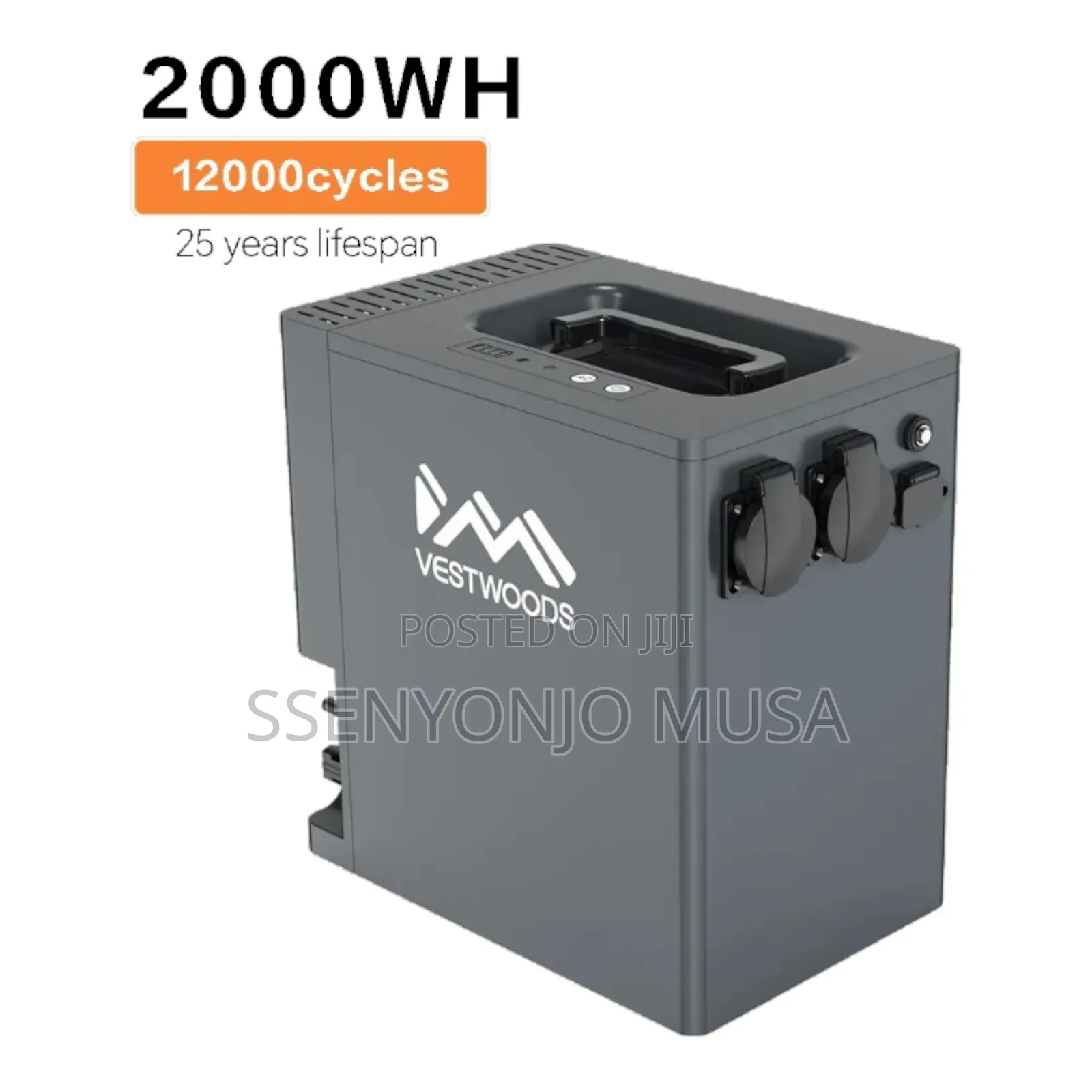 Vestwoods Portable Power Station 2000w – 2000wh Solar Generator
