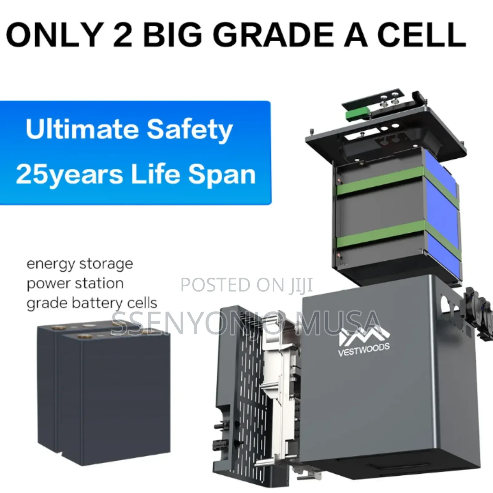 Vestwoods Portable Power Station 2000w – 2000wh Solar Generator