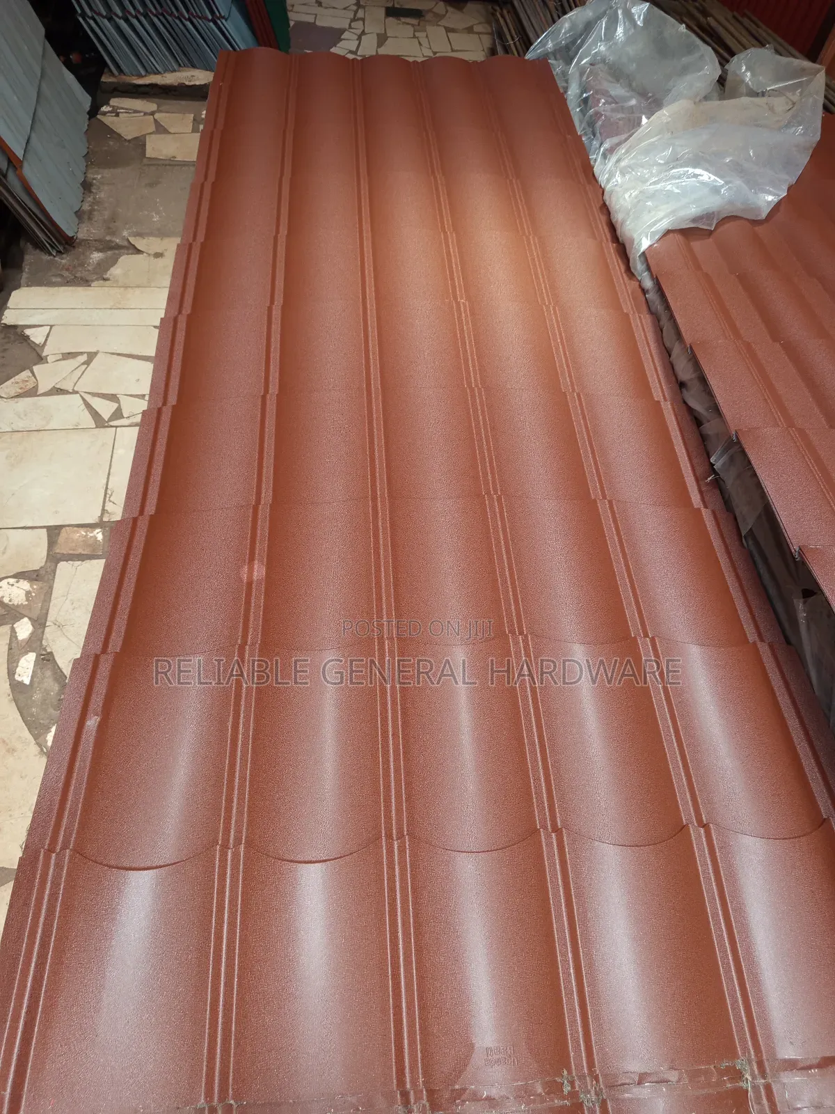 Orientile Ironsheets Uganda Baati G.28 Brick Red Mat