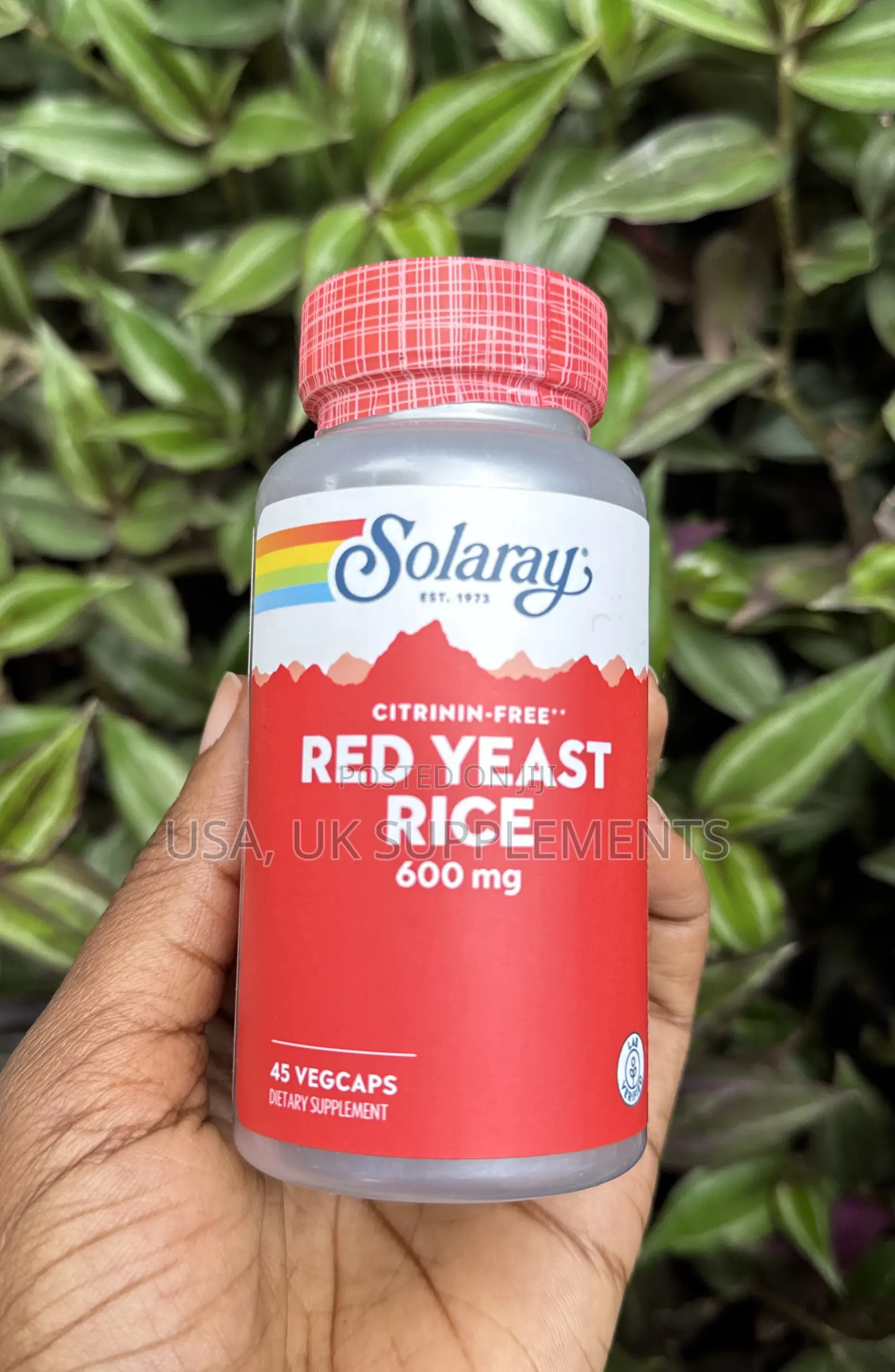 Red Yeast Rice 600mg 45veg Capsules