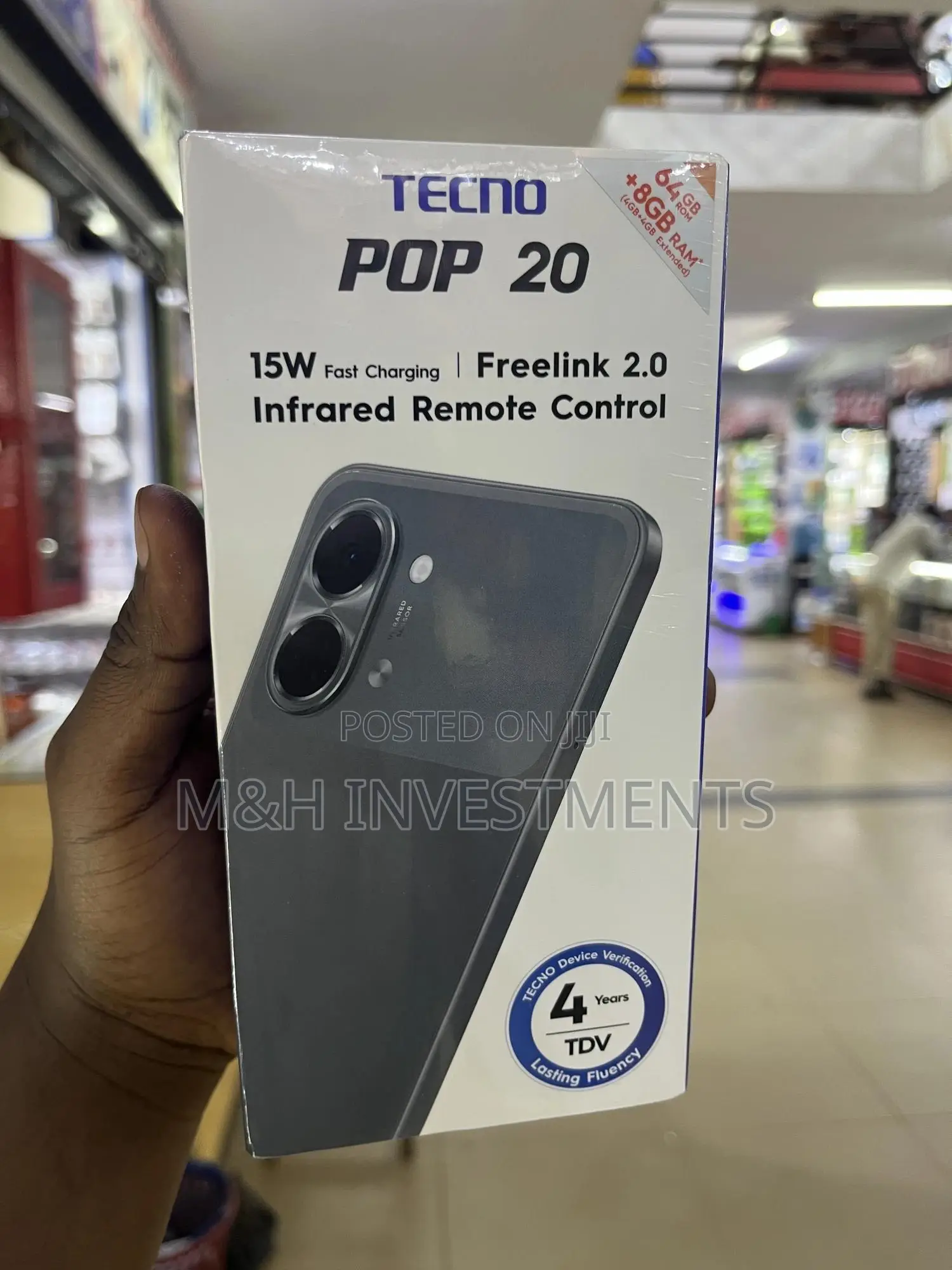 New Tecno Pop 20 64 GB Black