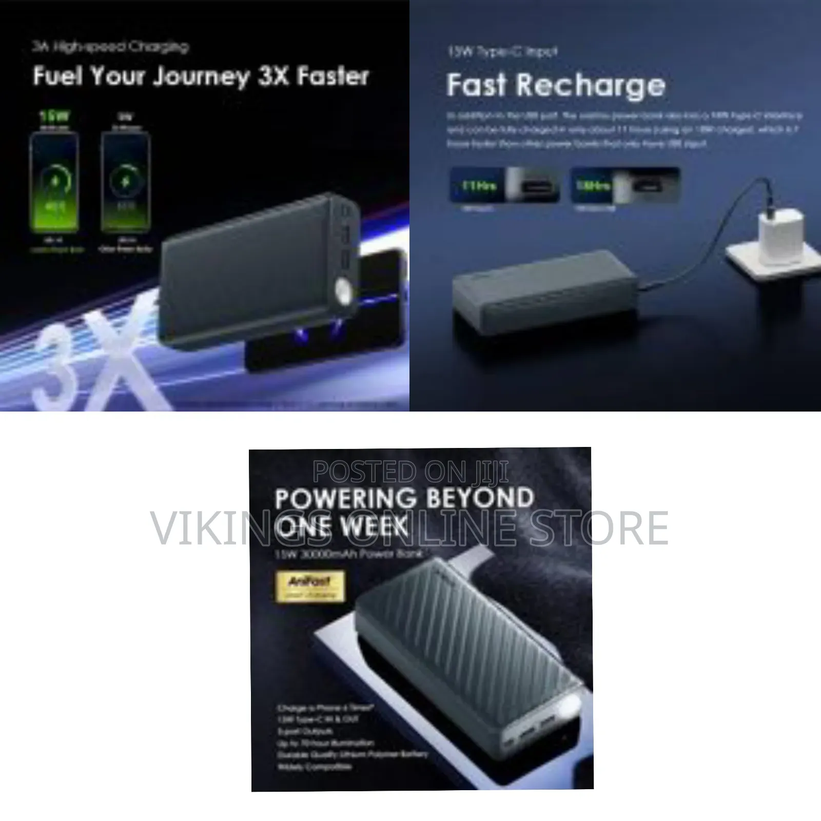 Oraimo Powerbox 300 Lite 30000mah 15w Power Bank- Blank