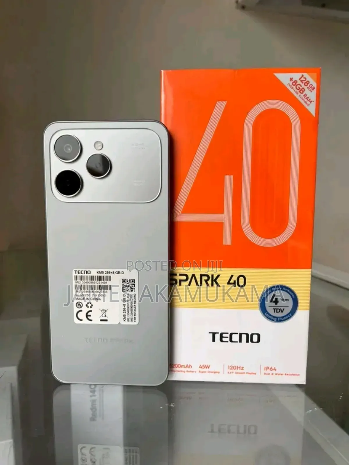 New Tecno Spark 40 256 GB Gray