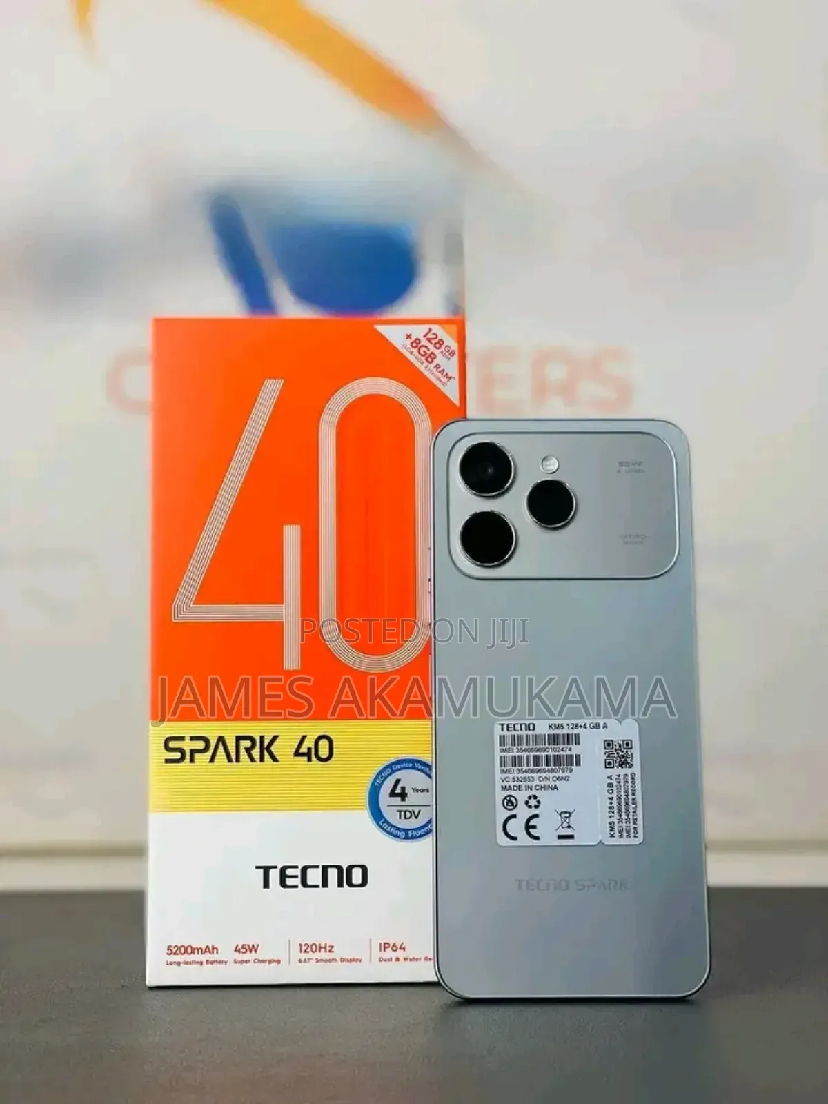New Tecno Spark 40 256 GB Gray