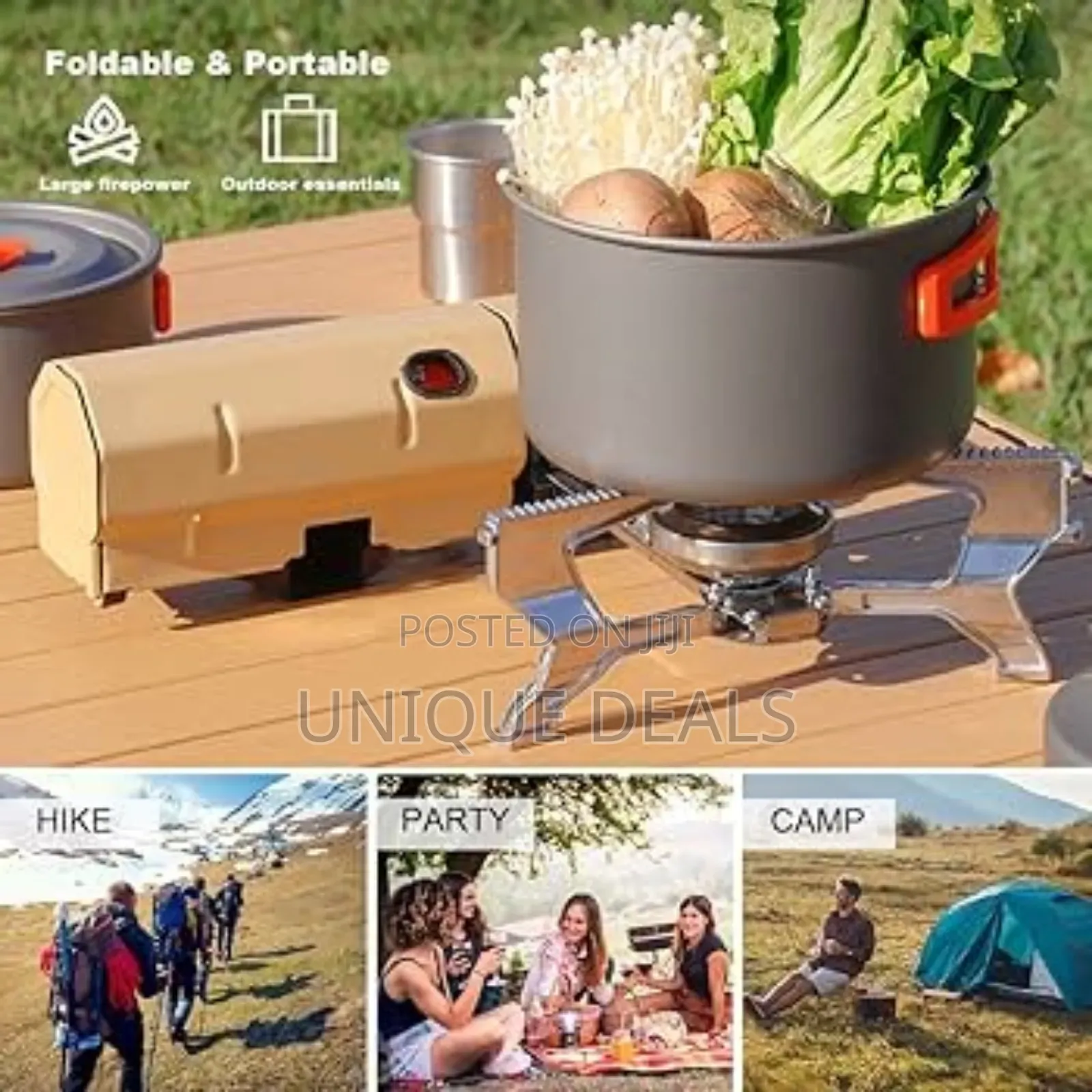 Foldable Portable Stove With Adjustable Flame 2600w Gas Stove