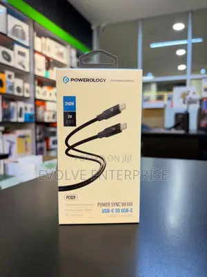 Powerology Power Sync Weave 240w Usb-C to Usb-C Cable (2m)