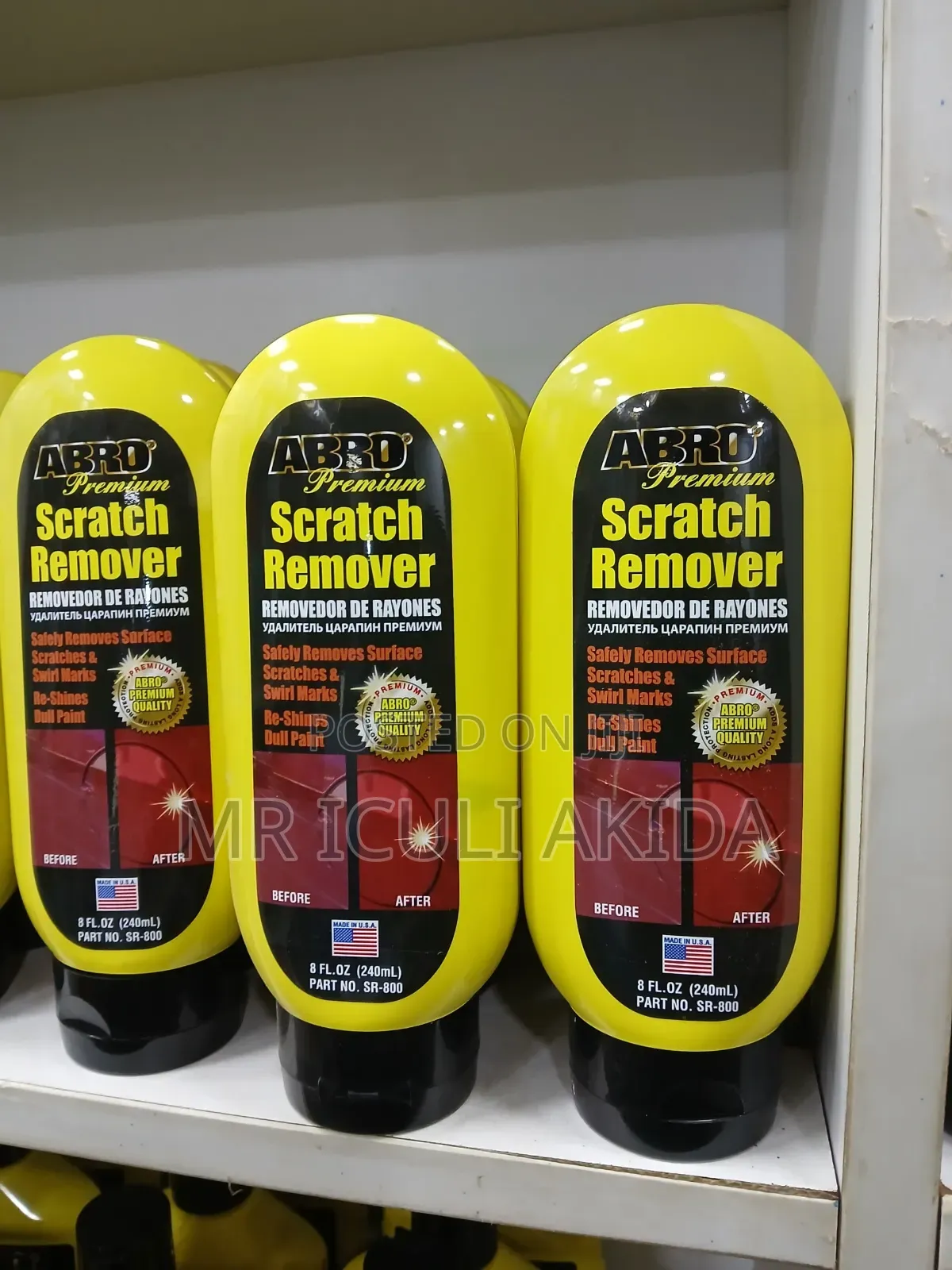 Abro Premium Scratch Remover for Automotive Paint Care.