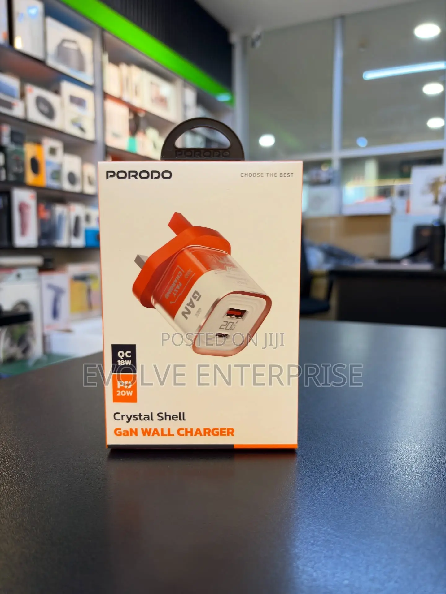 Porodo Crystal Shell Gan Wall Charger