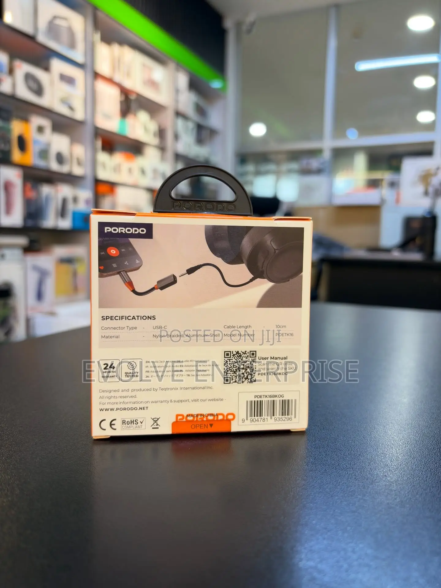 Porodo Audiolink Usb-C to 3.5mm Audio Jack Adapter