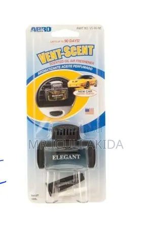 Abro Vent-Scent Scented Oil Air Freshener to Clip Onto Car Air Vents