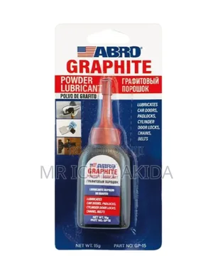 Abro Graphite Powder Lubricant for Locks, Hinges, and Small Mechanisms