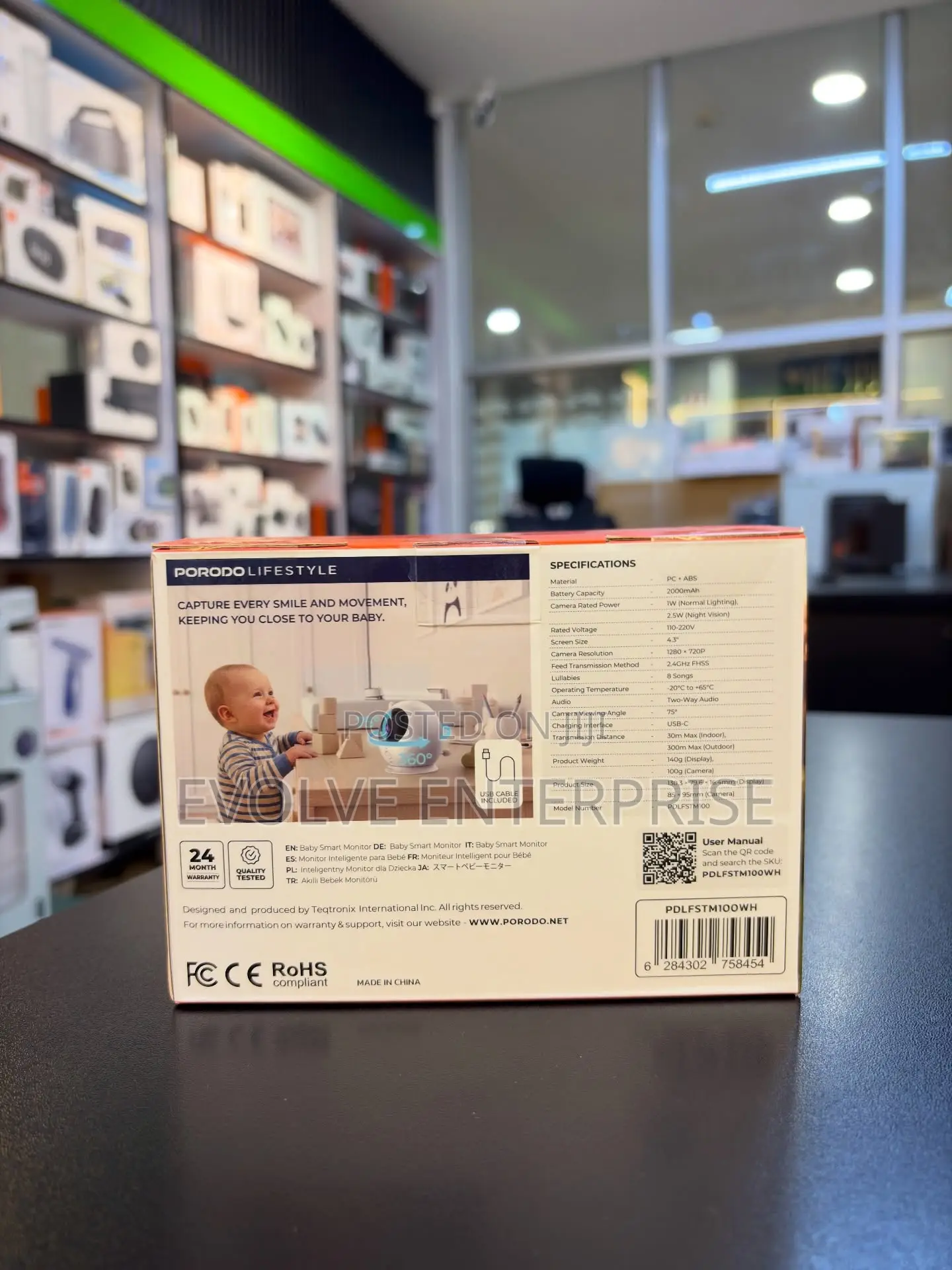 Porodo Lifestyle Lumi Baby Smart Monitor