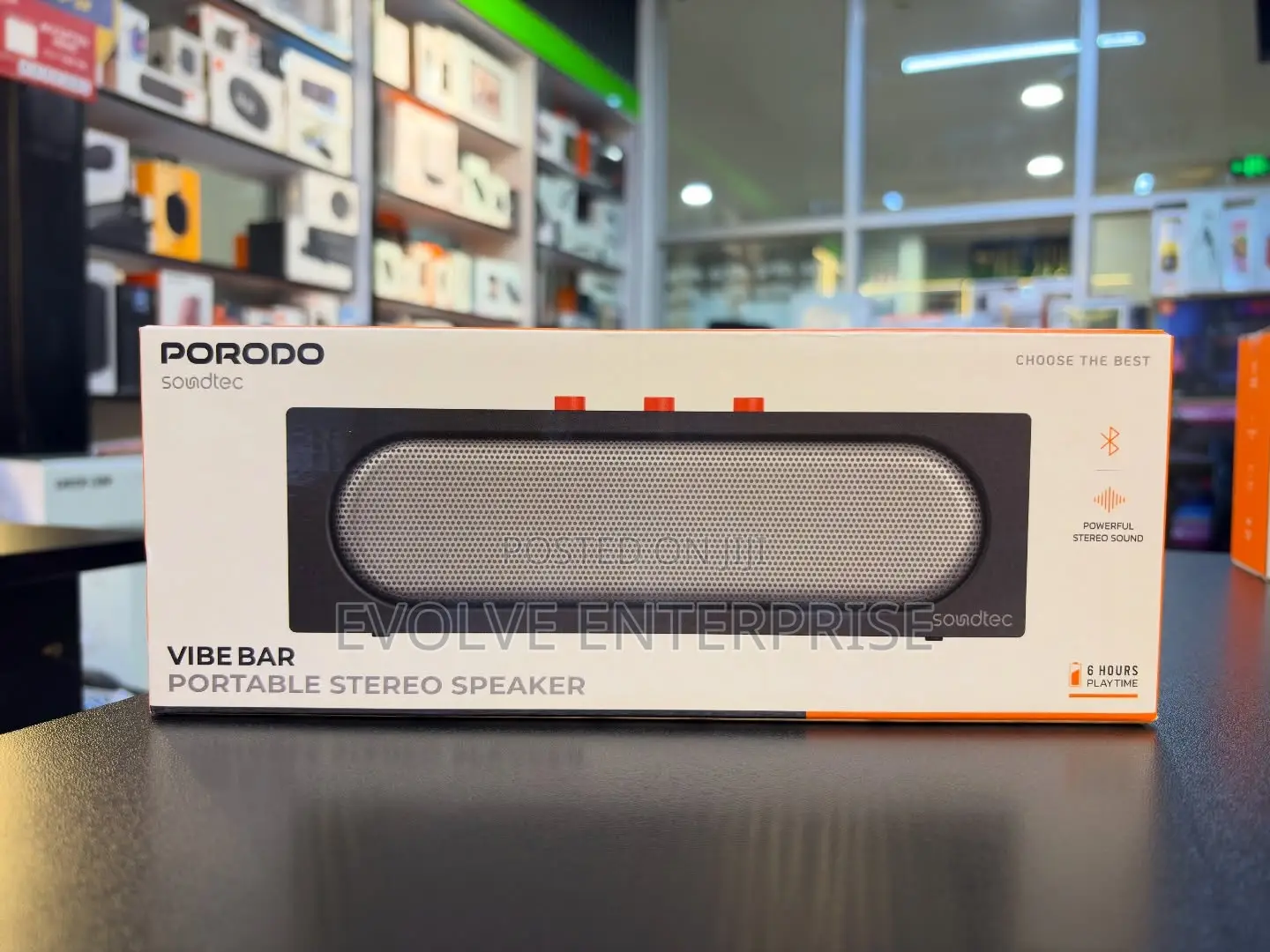 Porodo Soundtec Vibe Bar Portable Stereo Speaker