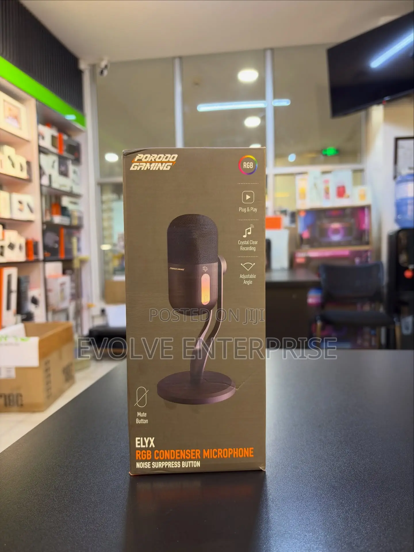 Porodo Gaming Elyx RGB Condenser Microphone