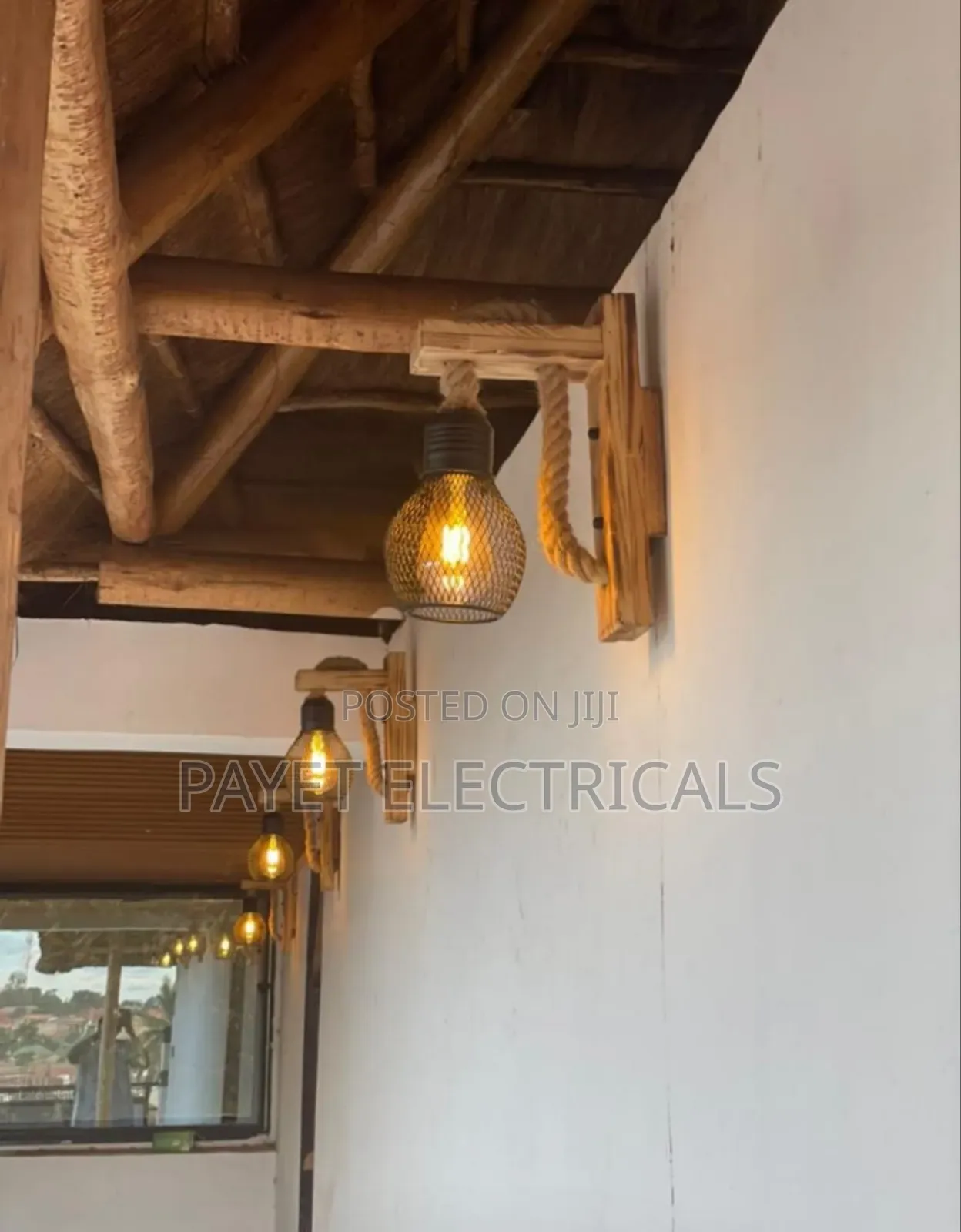 Crafty Wooden Wall Lamp Holder