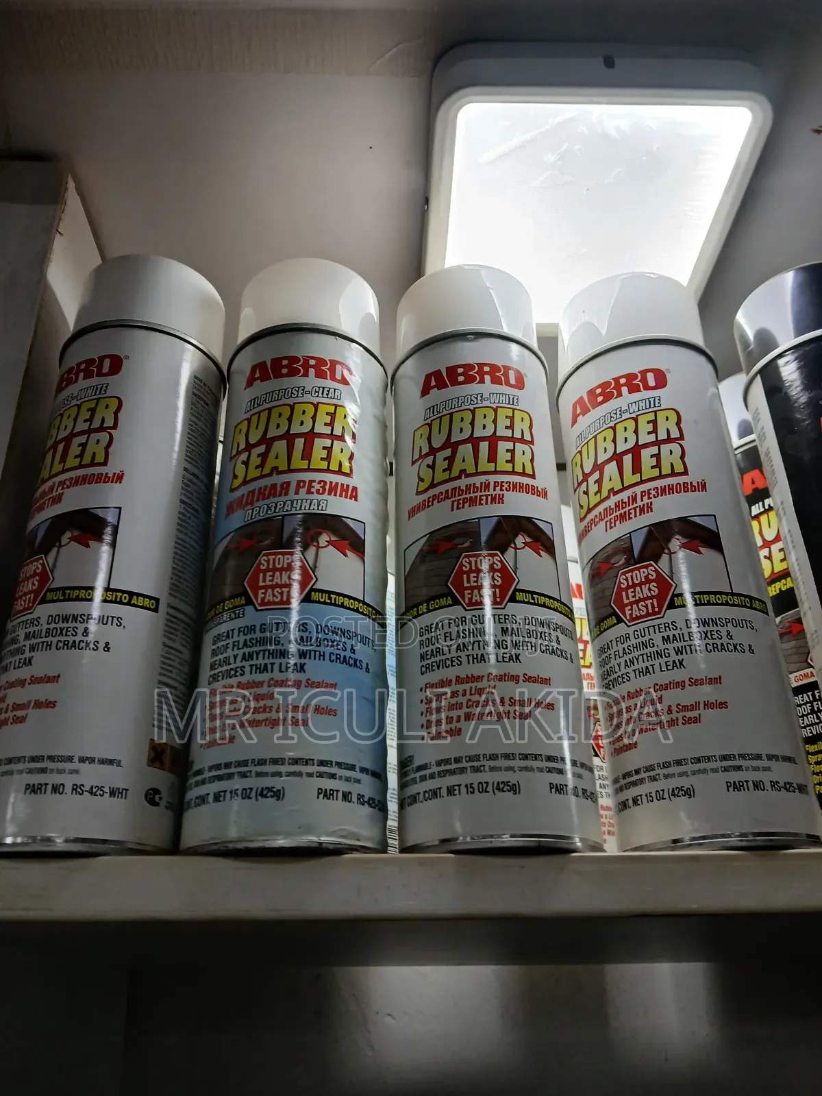 Abro All-Purpose Rubber Sealer Spray Designed to Stop Leaks