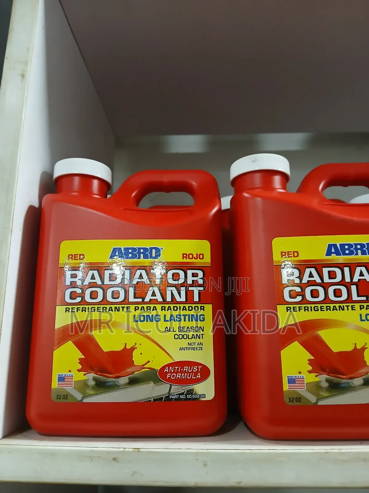 Abro Radiator Coolant, Specifically the Red Formula in a 32 Oz Bottle