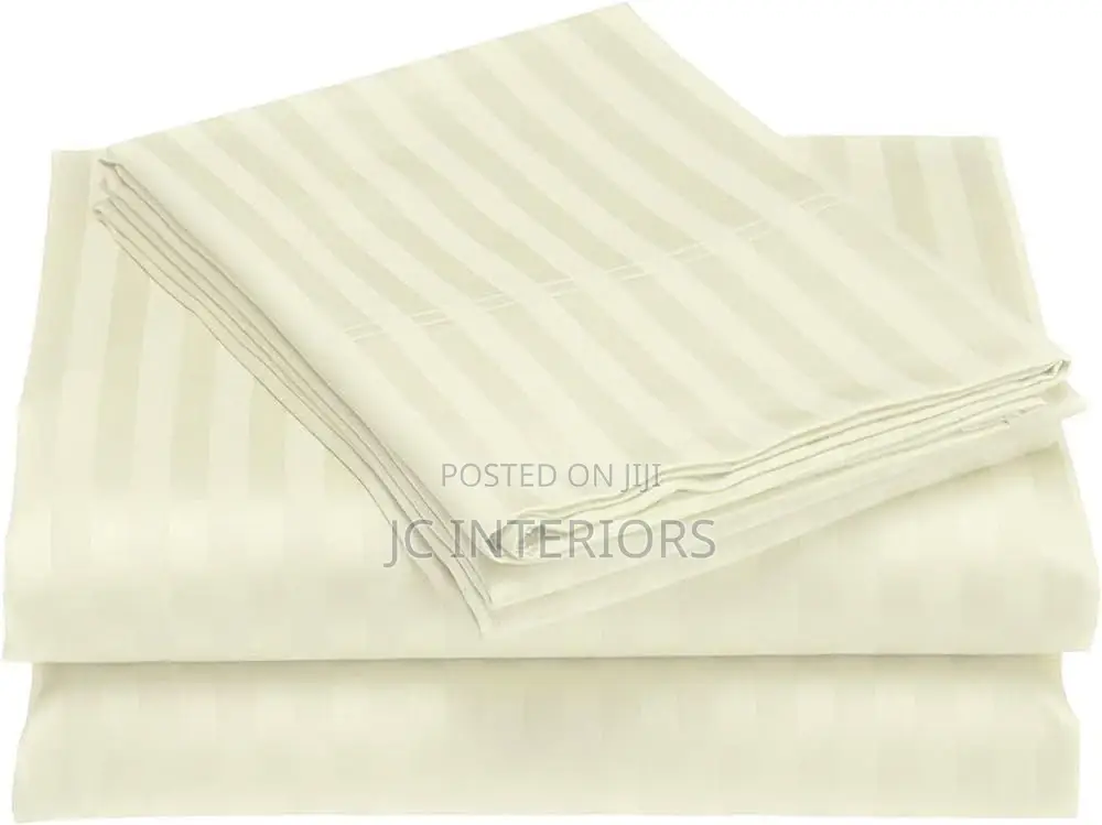 Bed Sheets With Invisible Stripes