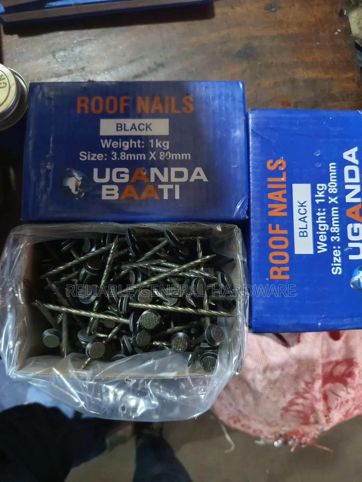 Roofing Nails Uganda Baati Charcoal Black 1kg