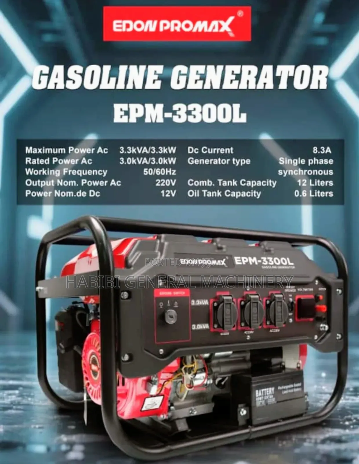 Edon Promax Pt330 Key Start Generators