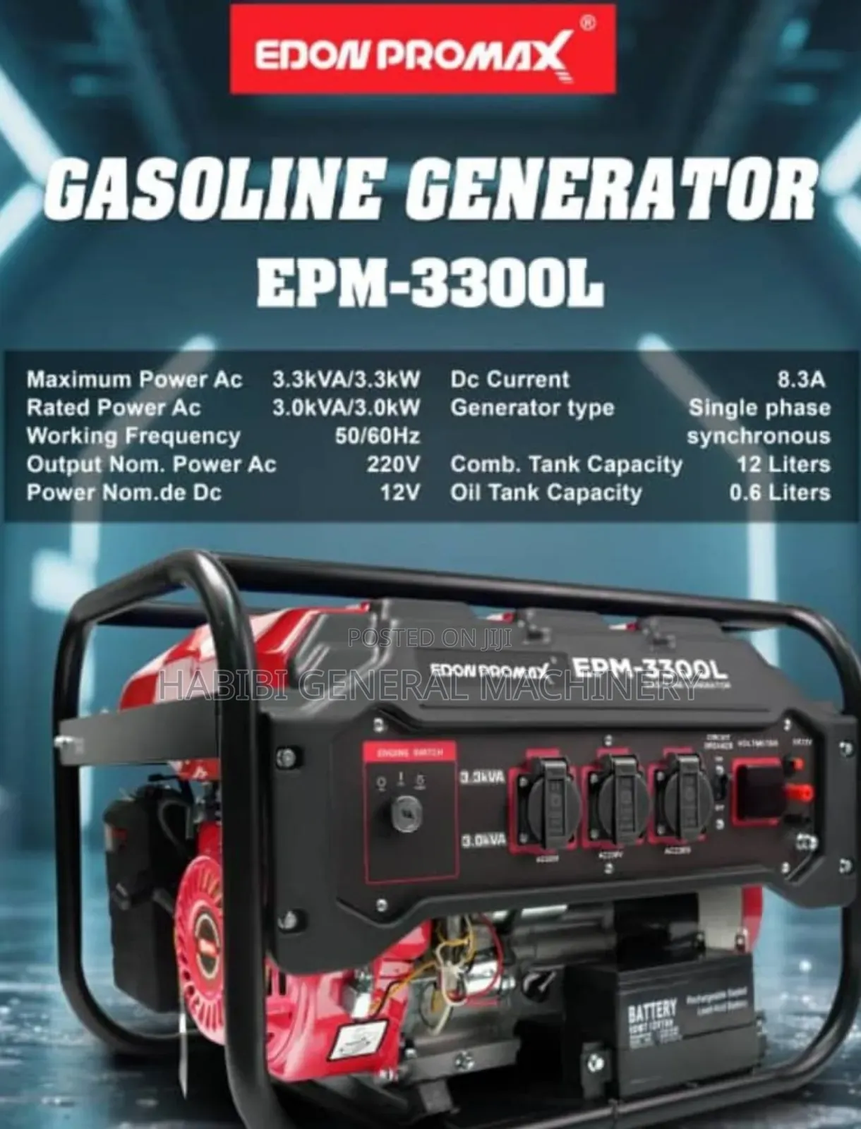 Petrol Edon Promax Generator (Pt3300)