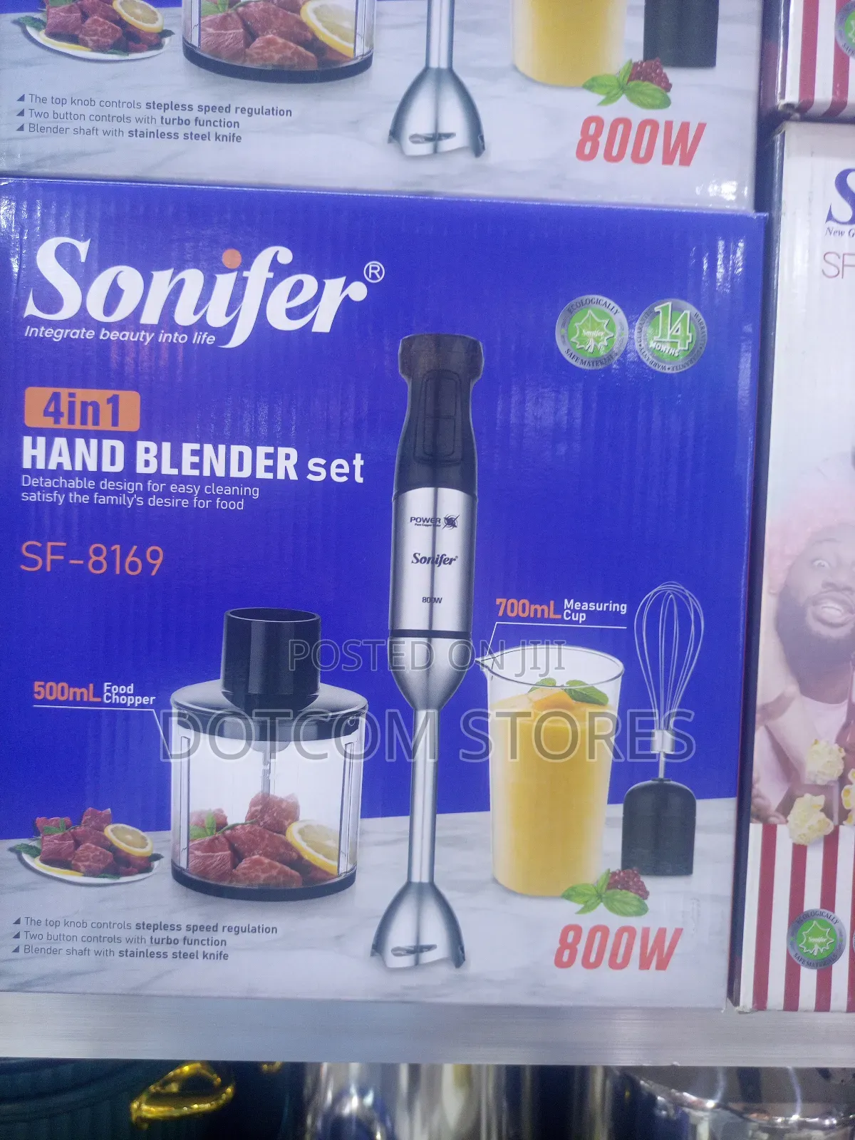 Sonifer Sf-8169 4-in-1 Hand Blender Set,