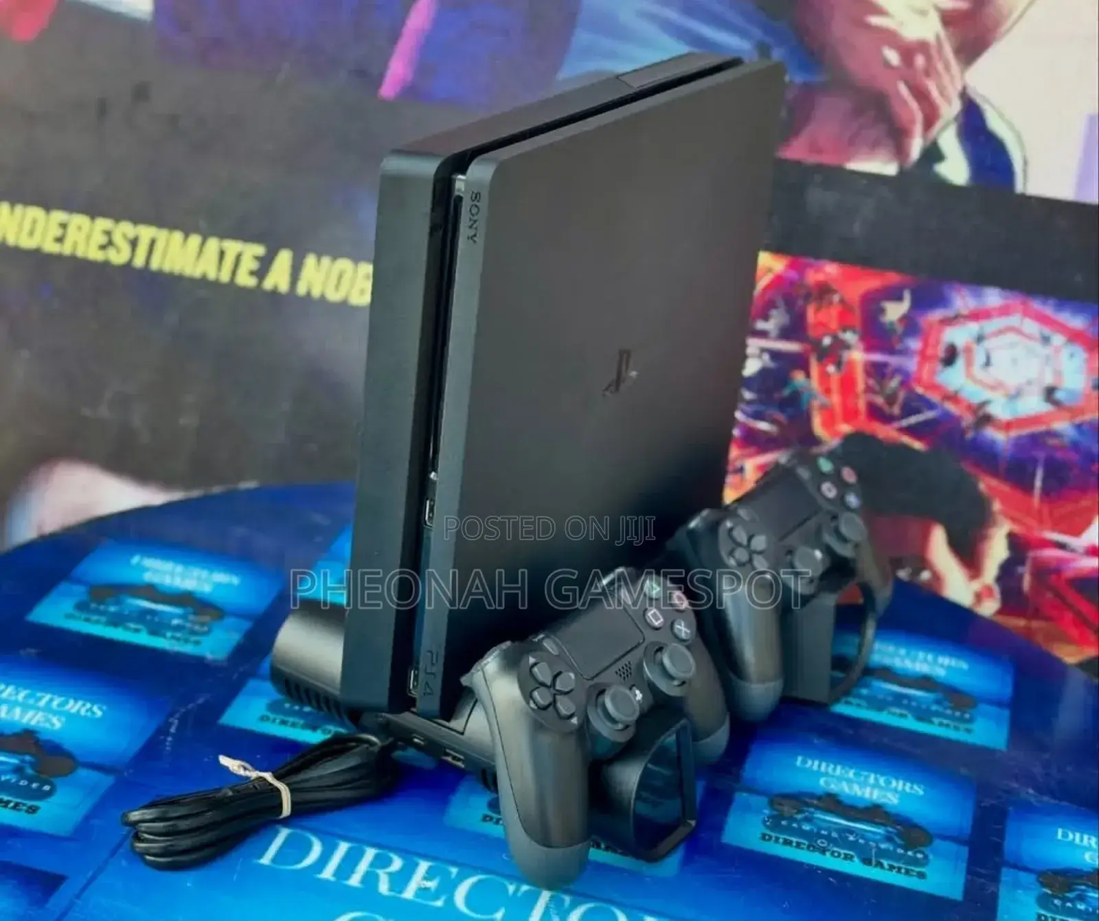12 Games Loaded on Ps4 Slim With Two New Pads. Playstation 4 Slim