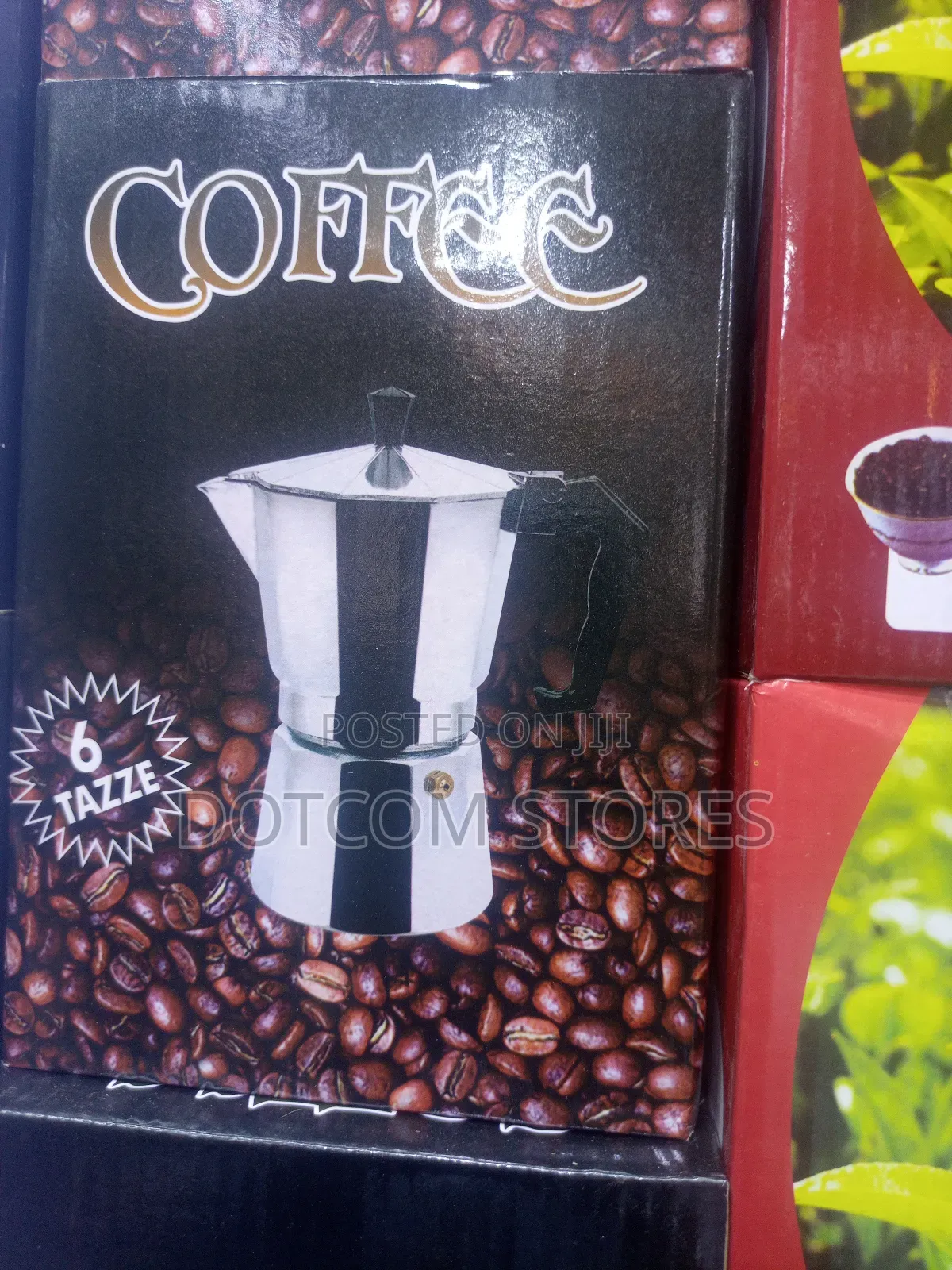 6-Cup Stovetop Moka Pot Coffee Maker,