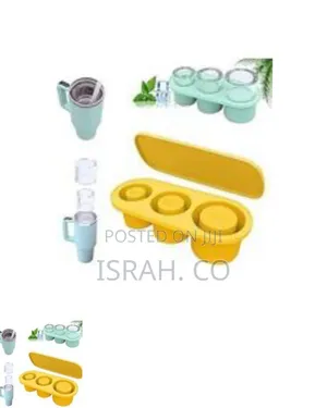 Silicone Ice Cube Tray for Stanley Cup, 3 PCS Cylinder Ice Cube