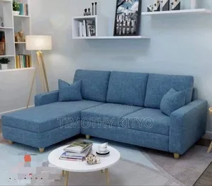 L Sofa With High Density Mattress and Good Wood