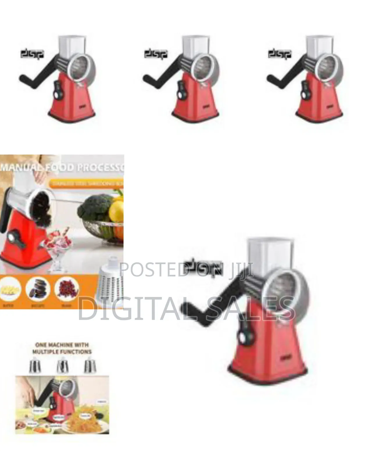 DSP Multi-Functional Rotary Grater and Vegetable Slicer