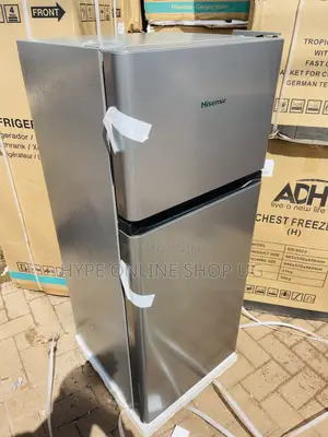 Brandnew Hisense 160l Silver Double Door Refrigerator