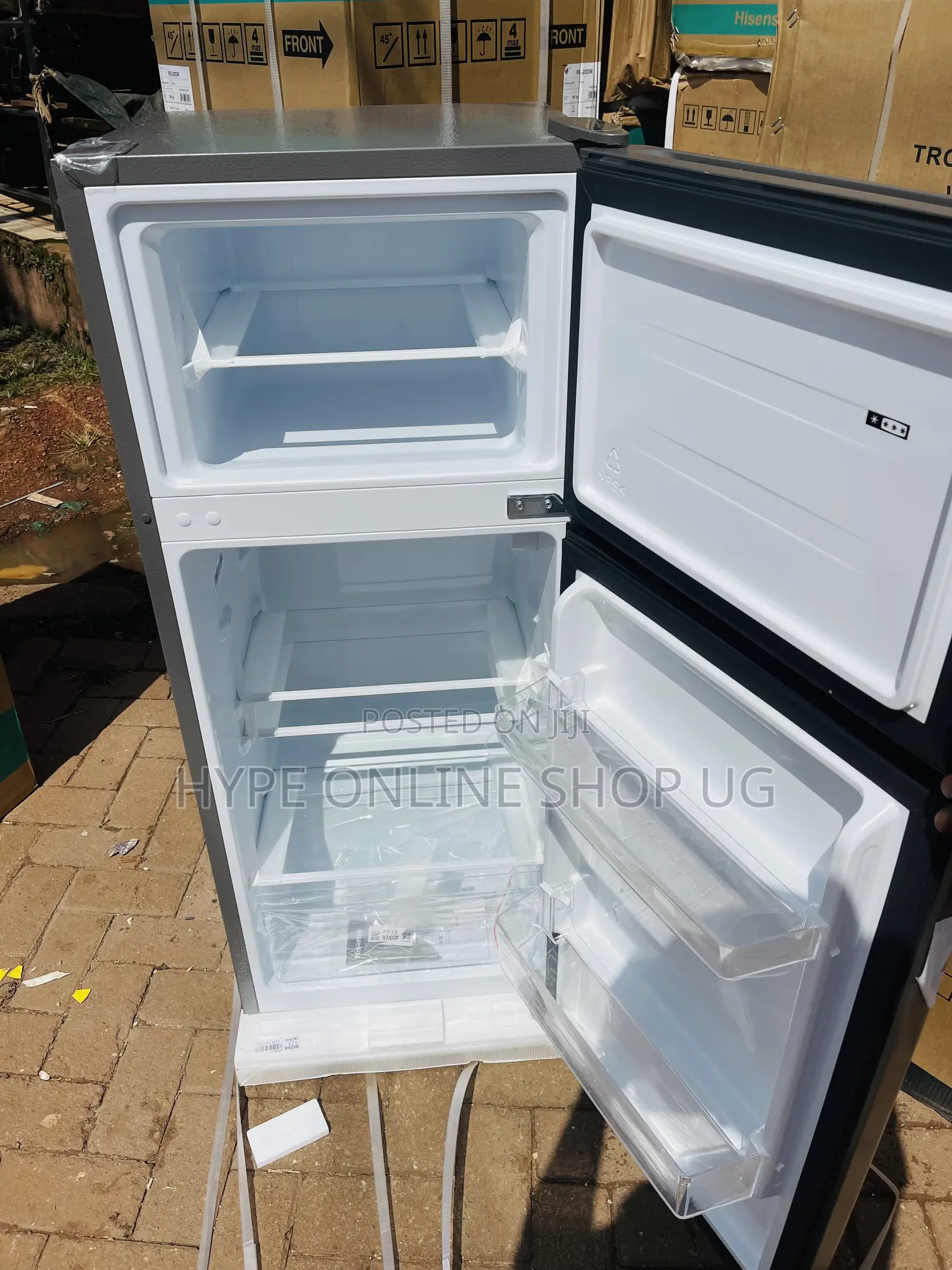 Brandnew Hisense 160l Silver Double Door Refrigerator