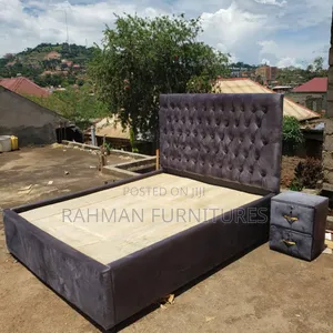 Five by Six Bed With One Drawer Gray