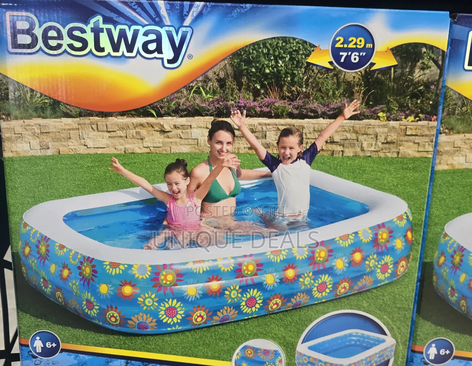 Bestway Inflatable Family Pool 229 X 152 X 56cm